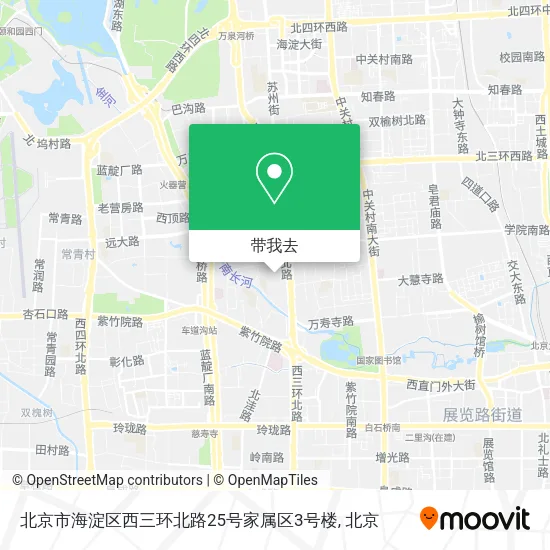 北京市海淀区西三环北路25号家属区3号楼地图
