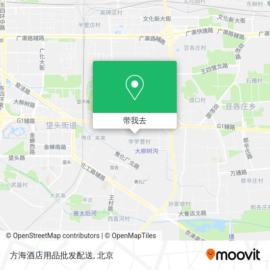 方海酒店用品批发配送地图