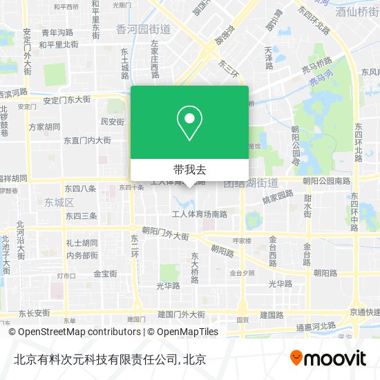 北京有料次元科技有限责任公司地图
