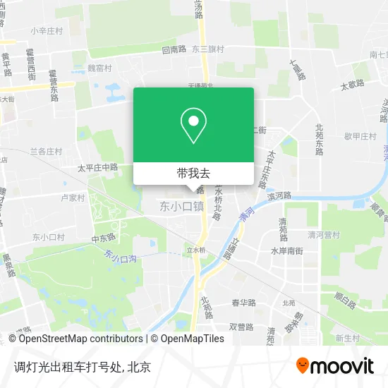 调灯光出租车打号处地图
