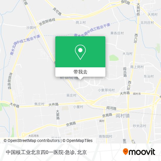 中国核工业北京四0一医院-急诊地图