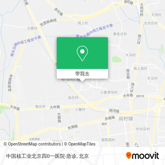 中国核工业北京四0一医院-急诊地图