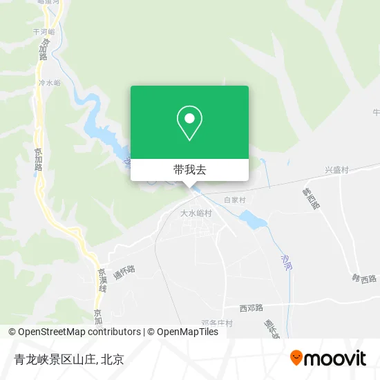 青龙峡景区山庄地图