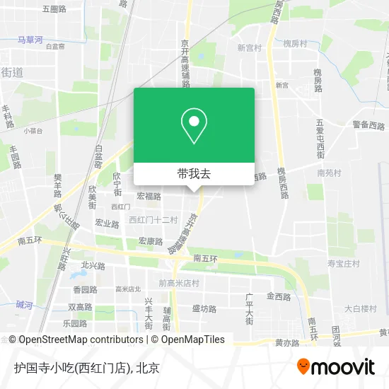 护国寺小吃(西红门店)地图