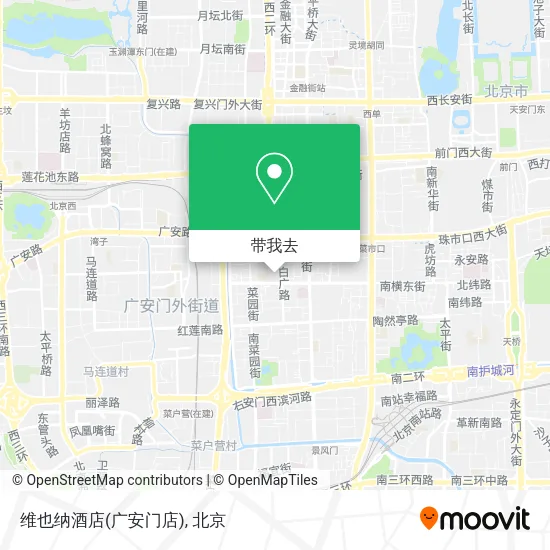 维也纳酒店(广安门店)地图