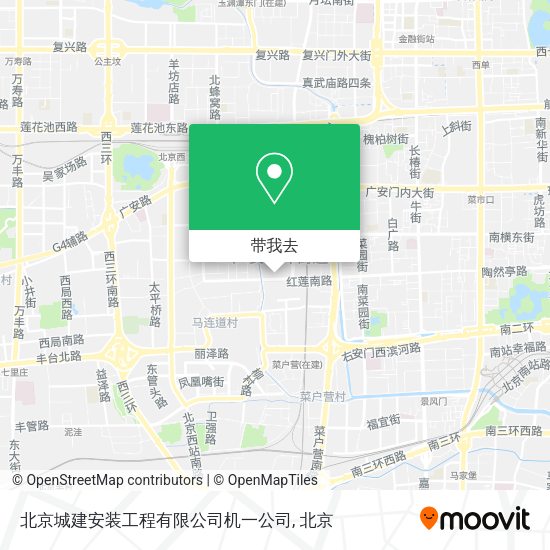 北京城建安装工程有限公司机一公司地图