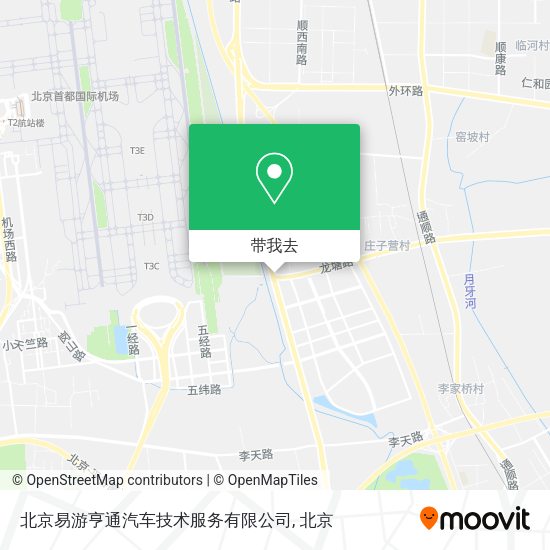 北京易游亨通汽车技术服务有限公司地图