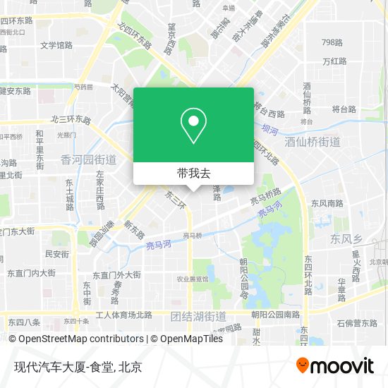 现代汽车大厦-食堂地图