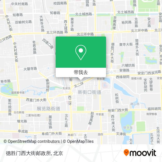 德胜门西大街邮政所地图