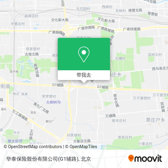 华泰保险股份有限公司(G1辅路)地图