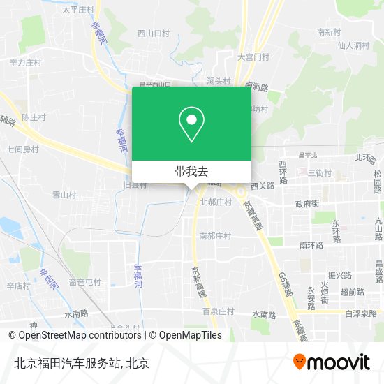 北京福田汽车服务站地图