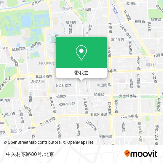 中关村东路80号地图