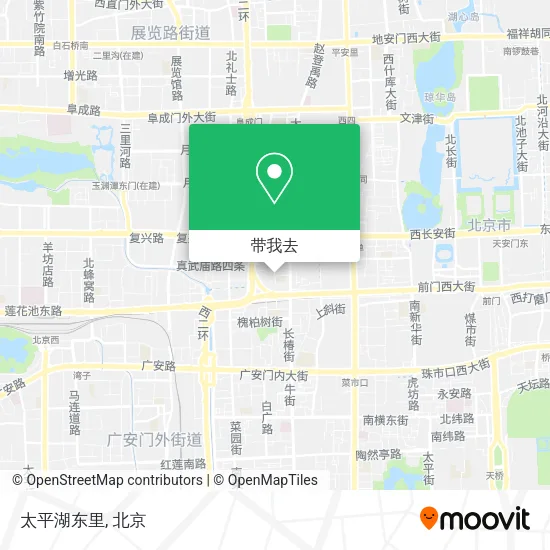 太平湖东里地图