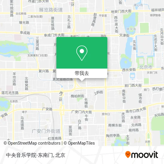 中央音乐学院-东南门地图