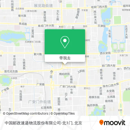 中国邮政速递物流股份有限公司-北1门地图