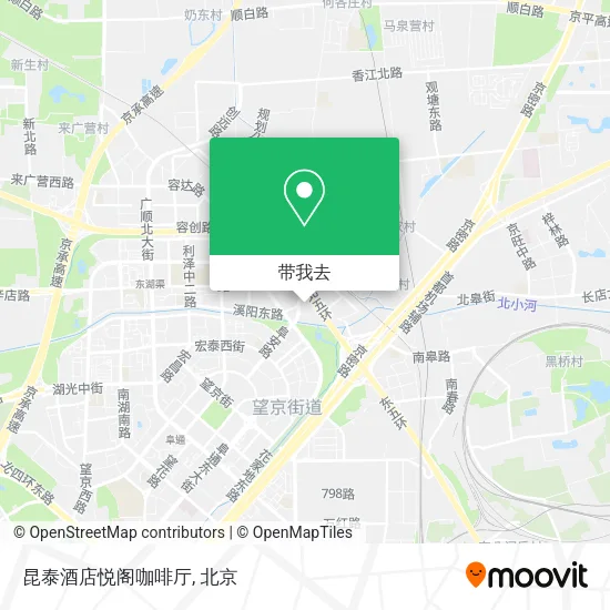 昆泰酒店悦阁咖啡厅地图