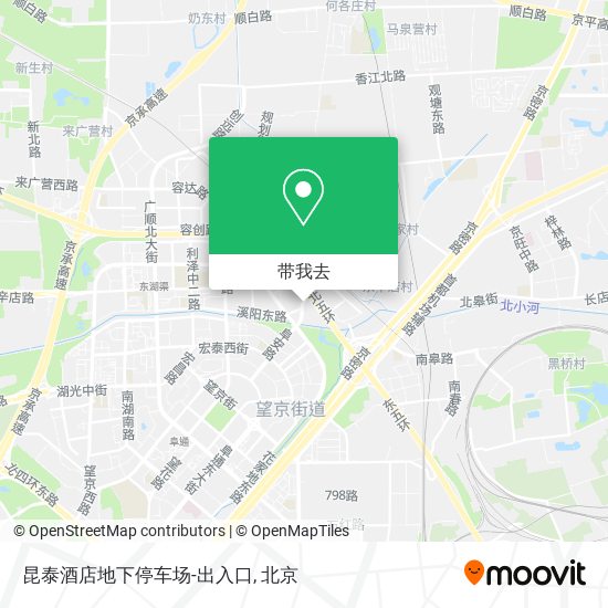 昆泰酒店地下停车场-出入口地图