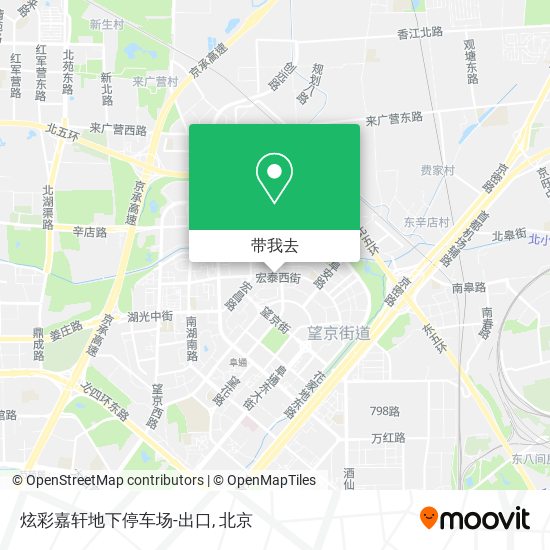 炫彩嘉轩地下停车场-出口地图