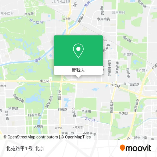 北苑路甲1号地图