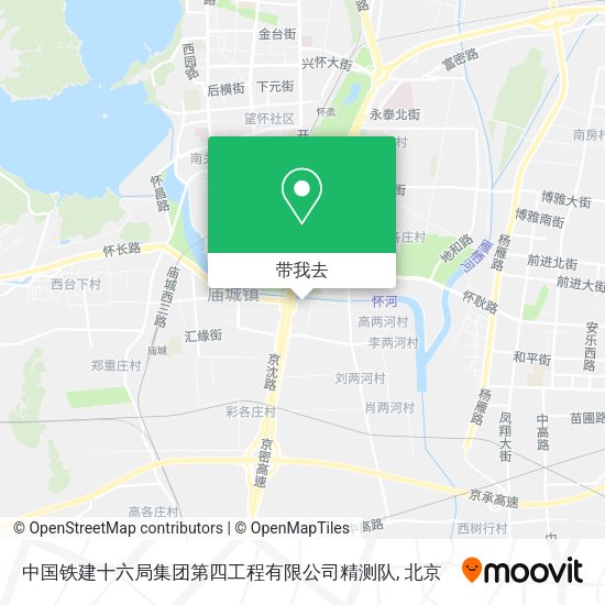 中国铁建十六局集团第四工程有限公司精测队地图