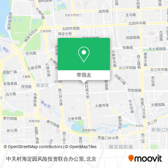 中关村海淀园风险投资联合办公室地图