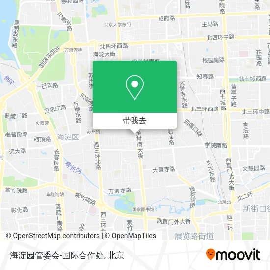 海淀园管委会-国际合作处地图