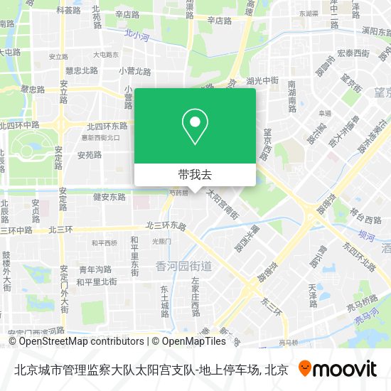 北京城市管理监察大队太阳宫支队-地上停车场地图