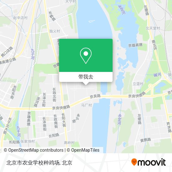 北京市农业学校种鸡场地图