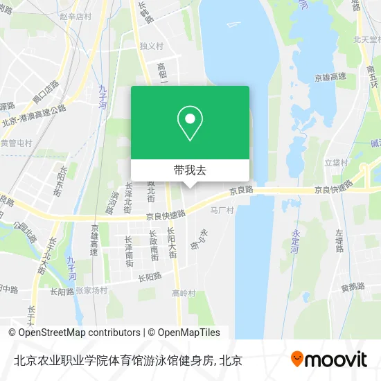 北京农业职业学院体育馆游泳馆健身房地图