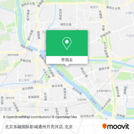 北京东融国际影城通州月亮河店地图