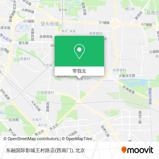 东融国际影城王村路店(西南门)地图