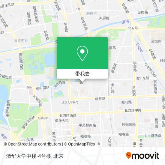 清华大学中楼-4号楼地图