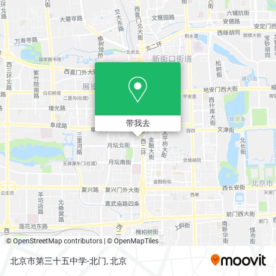 北京市第三十五中学-北门地图