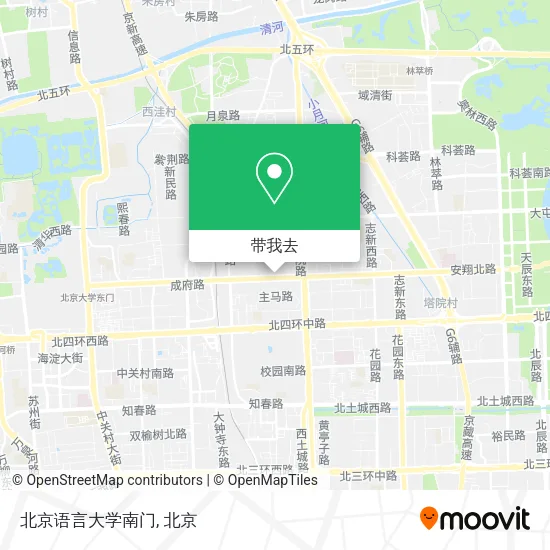 北京语言大学南门地图