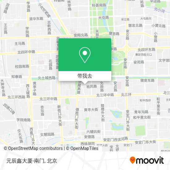 元辰鑫大厦-南门地图