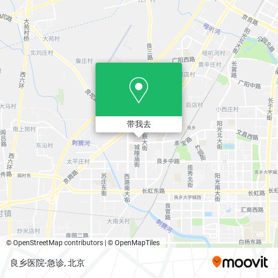 良乡医院-急诊地图
