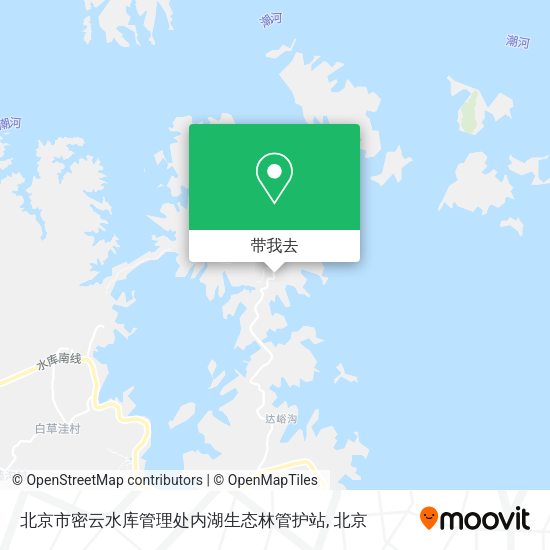 北京市密云水库管理处内湖生态林管护站地图