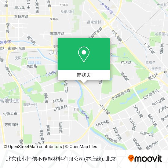 北京伟业恒信不锈钢材料有限公司(亦庄线)地图