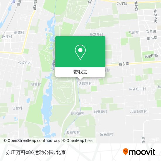 亦庄万科x86运动公园地图