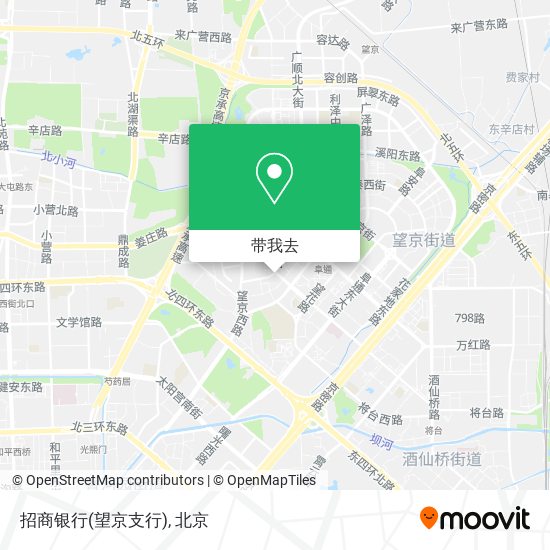 招商银行(望京支行)地图
