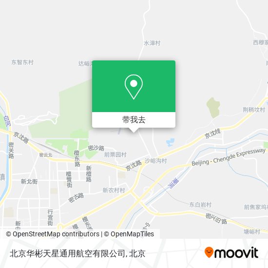 北京华彬天星通用航空有限公司地图