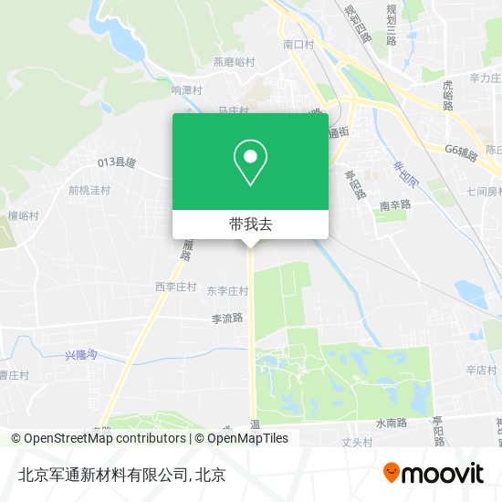 北京军通新材料有限公司地图