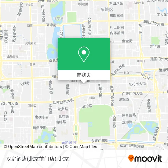 汉庭酒店(北京前门店)地图