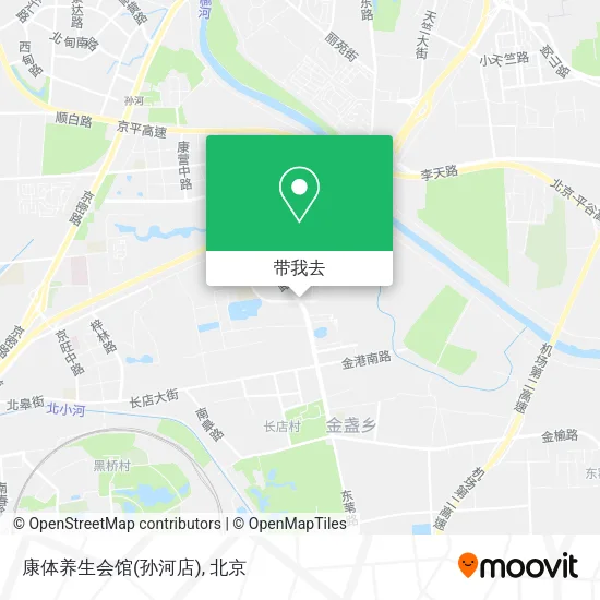 康体养生会馆(孙河店)地图