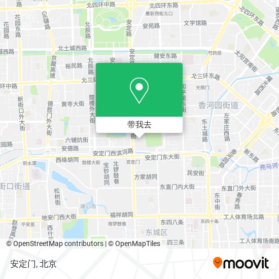 安定门地图