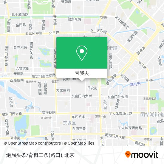 炮局头条/育树二条(路口)地图