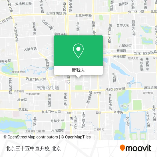 北京三十五中直升校地图