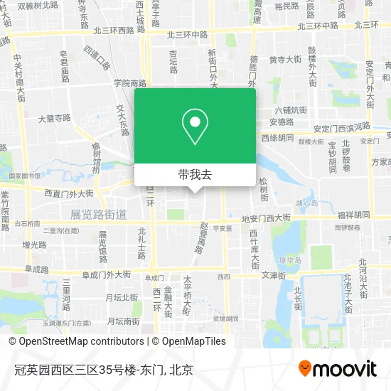 冠英园西区三区35号楼-东门地图