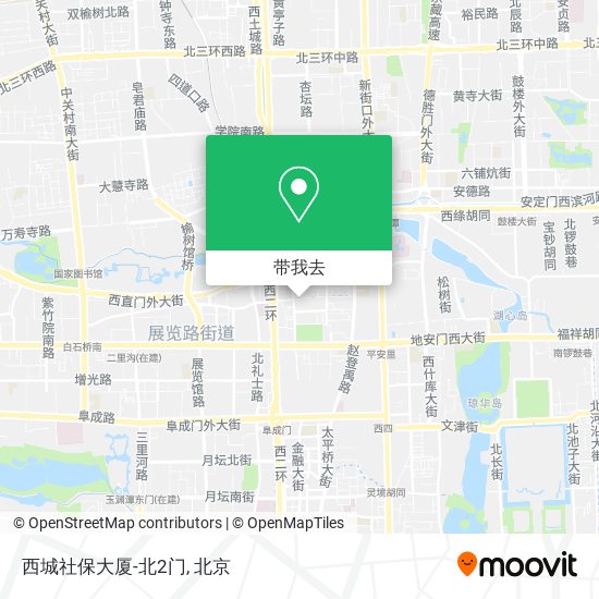 西城社保大厦-北2门地图