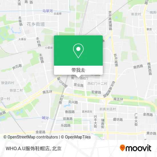WHO.A.U服饰鞋帽店地图